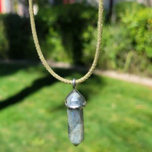 Green Fluorite Point Pendant